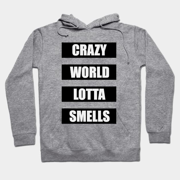 Crazy World Hoodie by randamuART